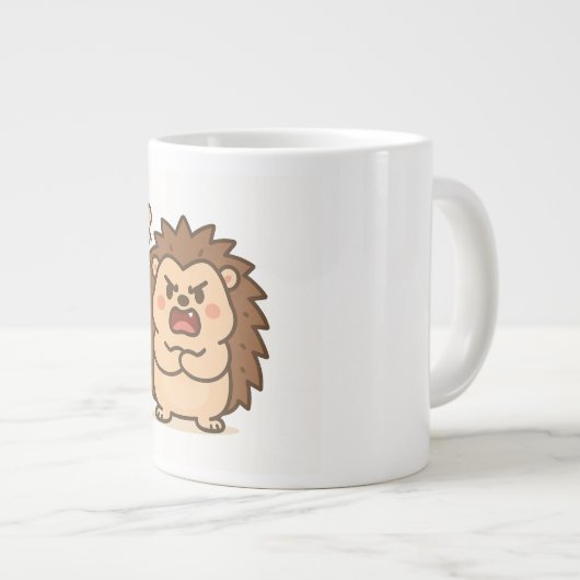 Wonky Zoo Moody Igel Spezielle Tasse (Vorderseite Rechts)