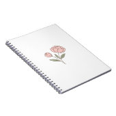 Wonky Zoo Peonies Spiral Foto Notebook Notizblock (Rechte Seite)