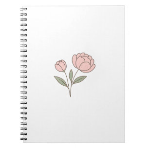 Wonky Zoo Peonies Spiral Foto Notebook Notizblock