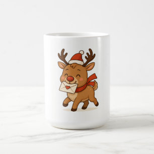 Wonky Zoo Weihnachtsbecher - Süßes Rentier Kaffeetasse