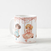 Wonne der schwingenden Schwestern Kaffeetasse (Vorderseite Links)
