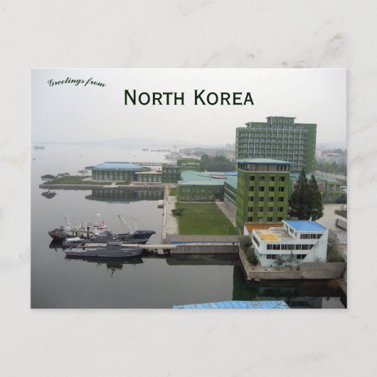 Wonsan Waterfront Nordkorea Postkarte (Vorderseite)