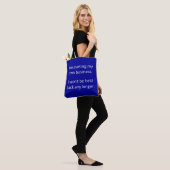 Won't be Held Back: Dark Blue Tasche (Am Model)