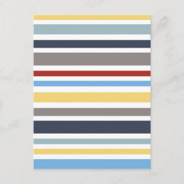 wonz Streifen nautisch nach Shirt zum Design Postkarte