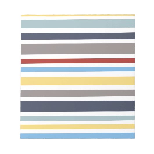 wonz stripes nautical By Shirt to Design Notizblock (Vorderseite)