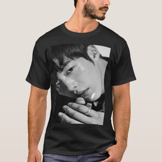 Woo do hwan schwarz und whi T-Shirt (Vorderseite)