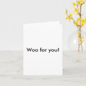 Woo für dich! karte (Gelbe Blume)