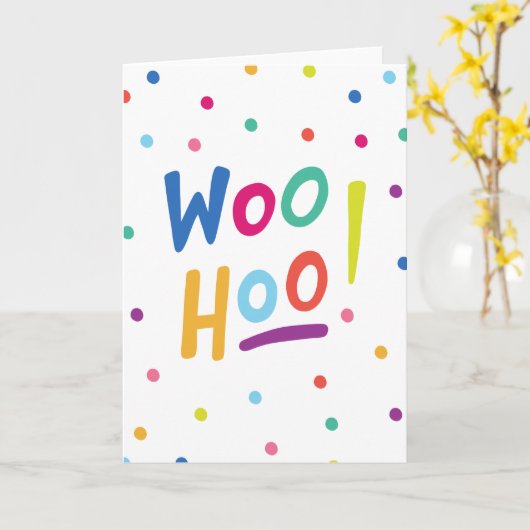 Woo Hoo Card Karte (Gelbe Blume)