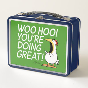 WOO HOO! DU MACHST DAS GROSSARTIG! Sandra Boynton Metall Brotdose