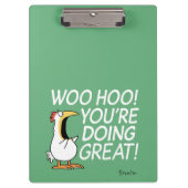 WOO HOO! DU MACHST GROSS! Sandra Boynton Klemmbrett (Vorderseite)