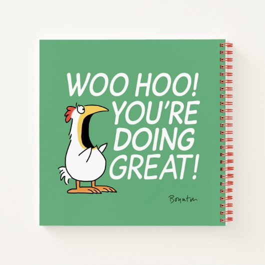 WOO HOO! DU MACHST GROSS! Sandra Boynton Notizblock (Rückseite)