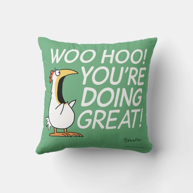 WOO HOO! DU MACHST GROSS! Sandra Boynton Pillow Kissen (Rückseite)