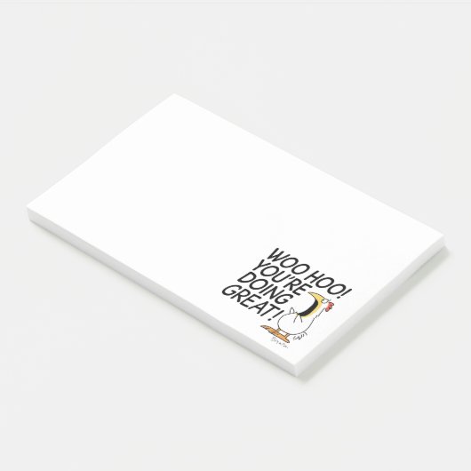 WOO HOO! DU MACHST GROSS! Sandra Boynton Post-it Klebezettel (angewinkelt)