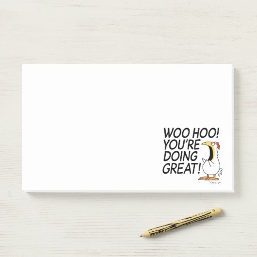 WOO HOO! DU MACHST GROSS! Sandra Boynton Post-it Klebezettel (Auf Schreibtisch)