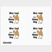 Woo hoo! Es ist ein Höckentag Rechteckiger Aufkleber (Blatt)