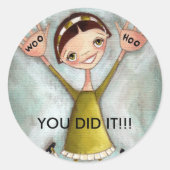 Woo Hoo Girl - Stickers (Vorderseite)
