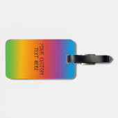 Woo Hoo Ich bin hier drüben, Personalisiertes Rege Gepäckanhänger (Rückseite horizontal)