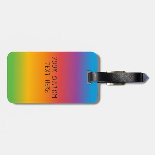 Woo Hoo Ich bin hier drüben, Personalisiertes Rege Gepäckanhänger (Rückseite horizontal)