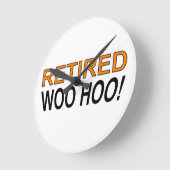Woo Hoo Runde Wanduhr (Winkel)