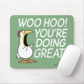WOO HOO! Sandra Boynton chicken Mousepad (Mit Mouse)