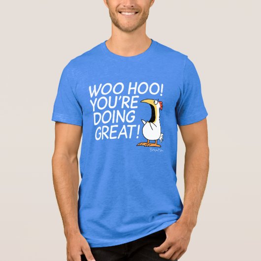 WOO HOO, SIE MACHEN GROSSEN Sandra Boynton Tri-Blend Shirt (Vorderseite)