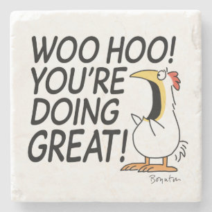 WOO HOO! YOU'RE DOING GREAT! Sandra Boynton Steinuntersetzer