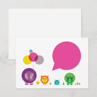 Woo-Hoo! Zoo Fiesta Note Card Mitteilungskarte