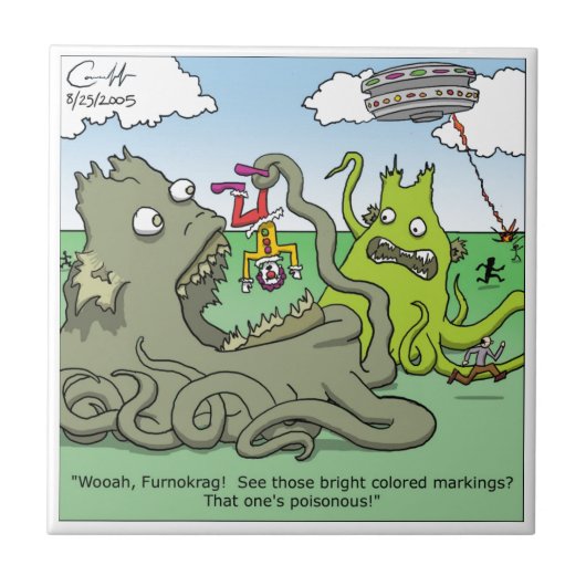 "Wooah, Furnokrag" Fliese (Vorderseite)