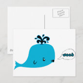 Woob Whale Postkarte (Vorne/Hinten)