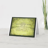 Wood 5. Jahr Geschenkkarte zum Hochzeitstag Karte (Rückseite)