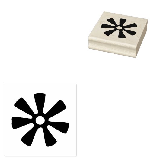Wood Adinkra (Weisheit) Gummi-Briefmarke Gummistempel (Stempel)