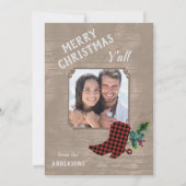 Wood and Boot Western Thema Weihnachten (Vorderseite)