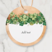 Wood and vine St Patricks Day Irische Hochzeit Geschenkanhänger (Rückseite)