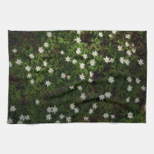 Wood Anemone Forest Floor, Nature Botanical Spring Geschirrtuch (Horizontal)