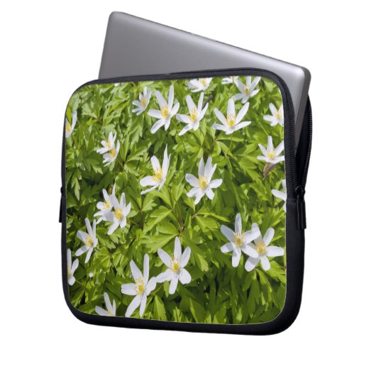 Wood Anemone Laptopschutzhülle (Vorderseite Links)