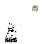 Wood Art Briefmarke - Beartige Kind Gummistempel (Stempel)