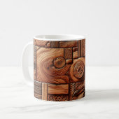 Wood Art Coffee Tasse (Vorderseite Links)