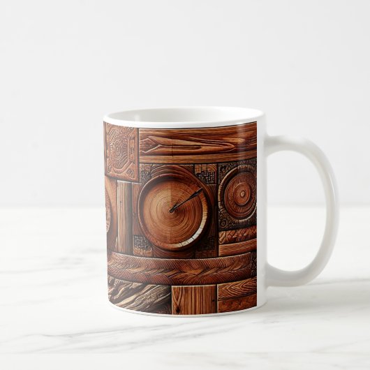 Wood Art Coffee Tasse (Rechts)
