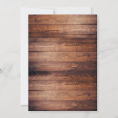 Wood Baby Baby Dusche Kinderspielkarte Einladung (Rückseite)