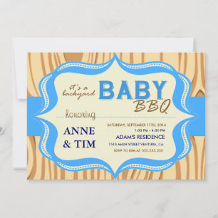 Wood BaBy Q Kinderdusche Einladung
