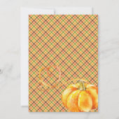 Wood BabyQ Backyard GRILLEN Rustic Fall Baby Dusch Einladung (Rückseite)