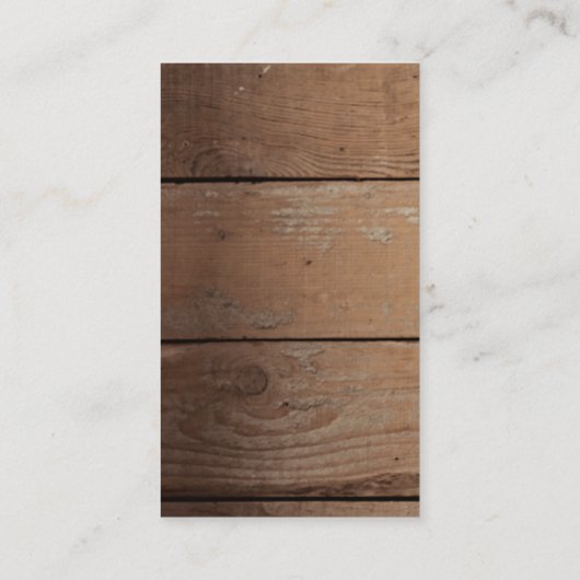 Wood Background Bison Animal Wild West Theme Visitenkarte (Rückseite)