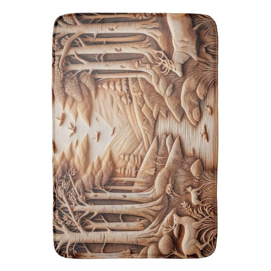 Wood Badematte (Vorderseite Vertikal)