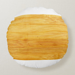 Wood bamboo background texture rundes kissen