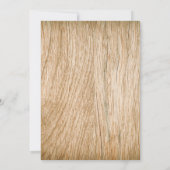 Wood Bark Baby Atemherz Rustikale Hochzeit Save The Date (Rückseite)