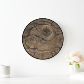 Wood Bark Große Wanduhr (Zuhause)