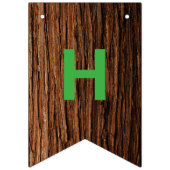 Wood Bark Happy Birthday Banner (Zweite Fahne)