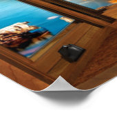 Wood Bay Window Herbstlandschaft - Illusion Poster (Ecke)