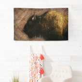 Wood Bison Buffalo Banner (Insitu)