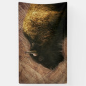 Wood Bison Buffalo Banner (Vertikal)